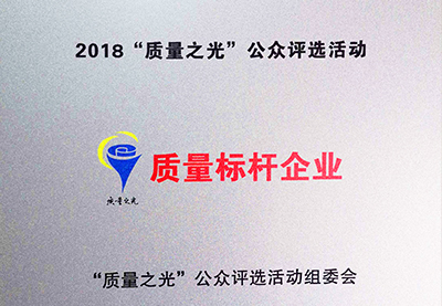 皖南電機：2018質(zhì)量之光評選活動“質(zhì)量標桿企業(yè)”